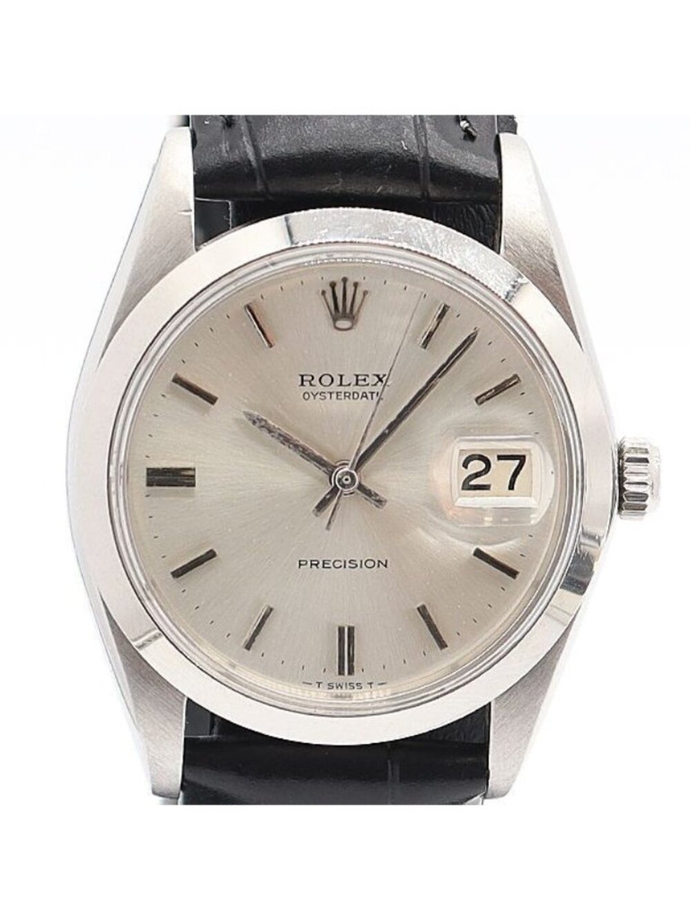 Rolex Oyster Date Manual Wind Silver Dial Watch 17000